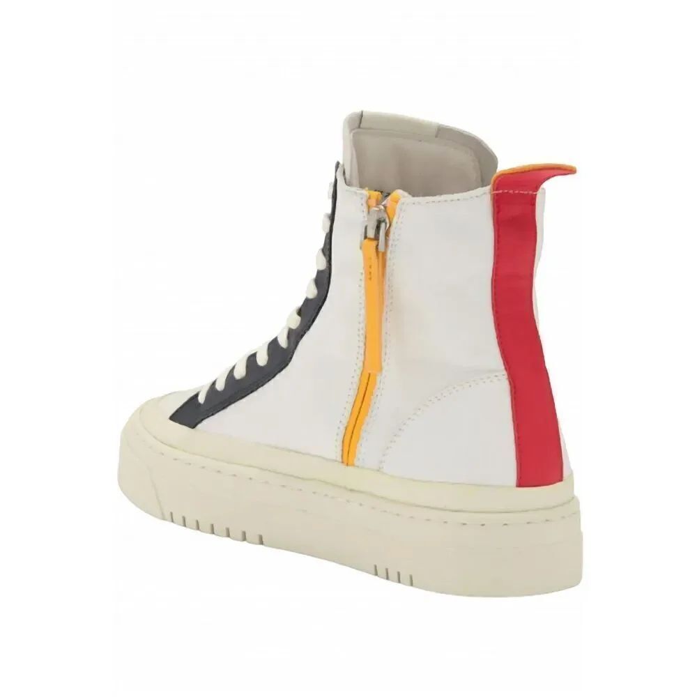Oncept Women's White Black Lisbon Zip High Top Ultra-Soft Sneakers Size 9.5 NWOT